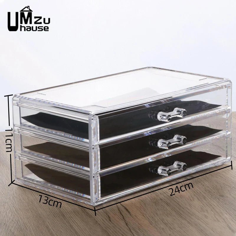 Clear Drawer Makeup Storage Boxes - Glam Warehouse