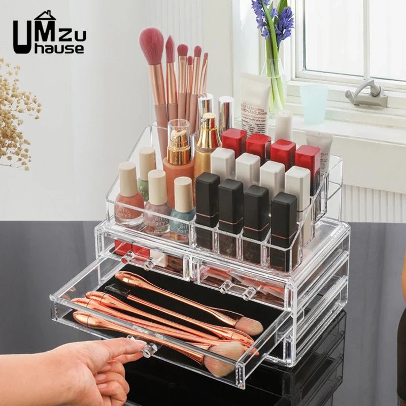 Clear Drawer Makeup Storage Boxes - Glam Warehouse
