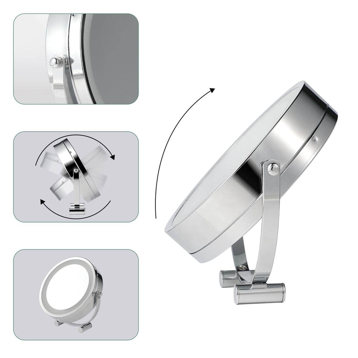 Clevinger San Marino LED Illuminated Makeup, Vanity, and Beauty Mirror - Glam Warehouse