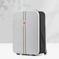 Compact Expandable Foldable Luggage - Reinforced Alloy Handle & Silent Wheels(white) - Glam Warehouse