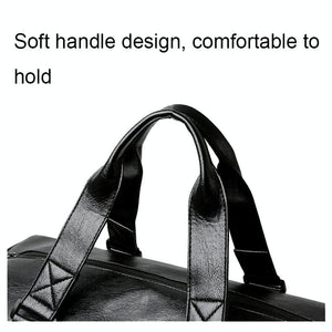 Compact Travel Bag with Shoe Storage - Brown - Glam Warehouse