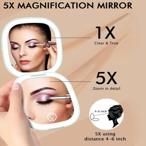 Compact Travel Makeup Mirror for Handbag - Glam Warehouse
