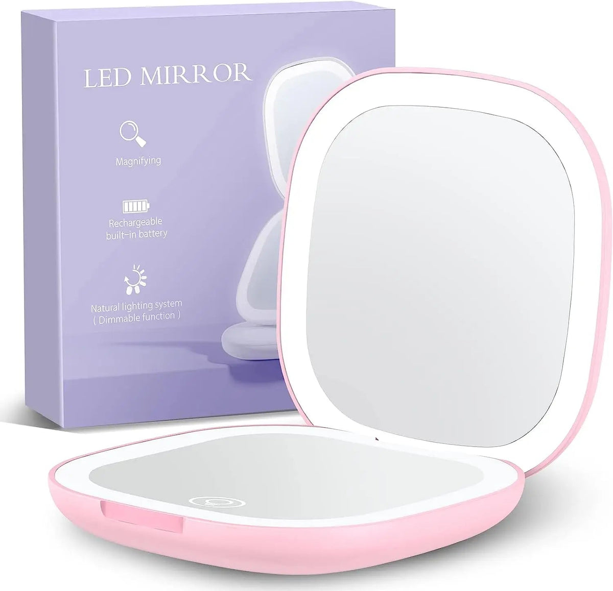 Compact Travel Makeup Mirror for Handbag - Glam Warehouse