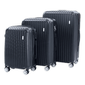 Delegate Suitcases Luggage Set 20" 24" 28"Carry On Trolley TSA Travel Bag - Glam Warehouse
