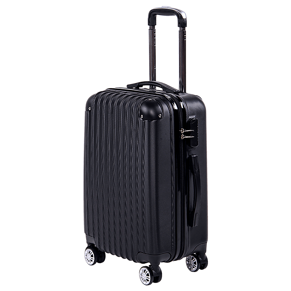 Delegate Suitcases Luggage Set 20" 24" 28"Carry On Trolley TSA Travel Bag - Glam Warehouse
