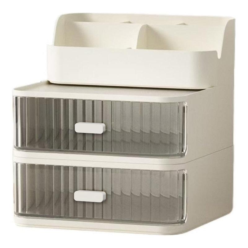 Drawer Storage Box Stationery Cosmetic Organizer Multi Purpose Desktop Holder - Green - Glam Warehouse