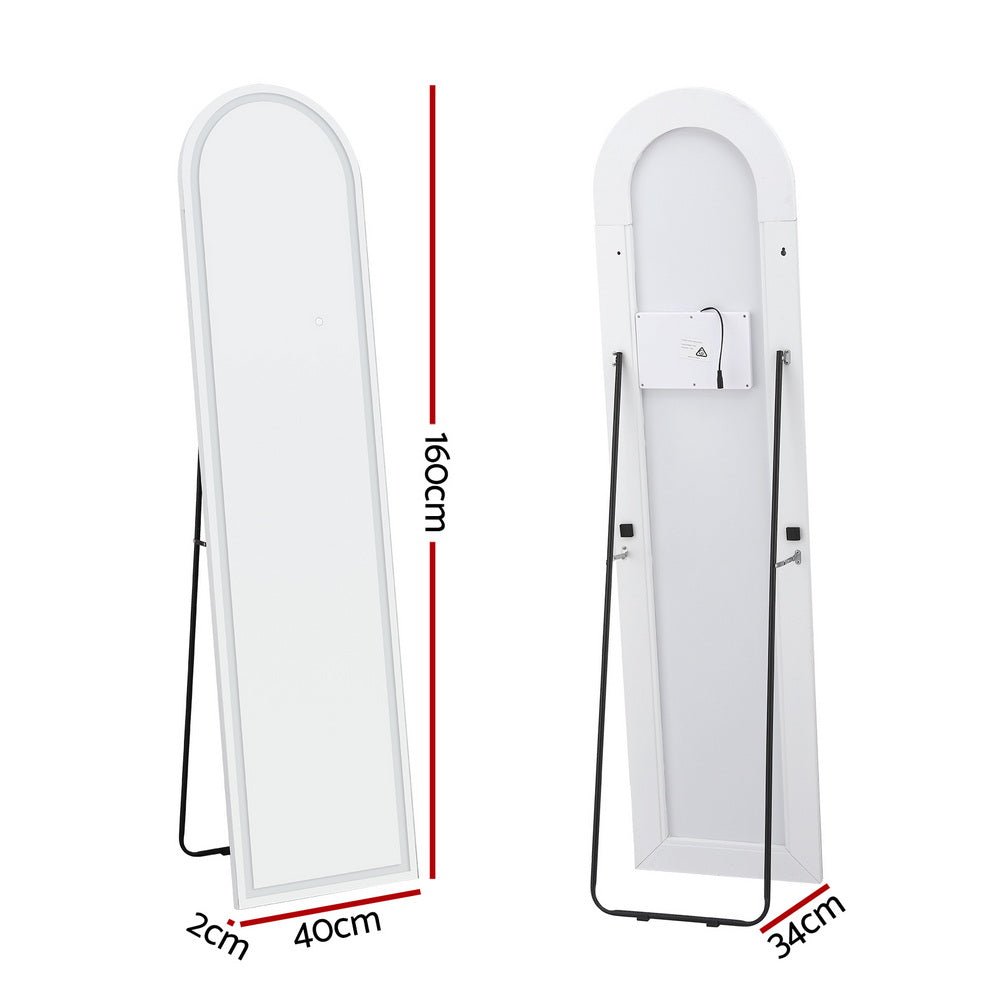 Embellir LED Full Length Mirror Floor Dressing Mirror 160cm - Glam Warehouse