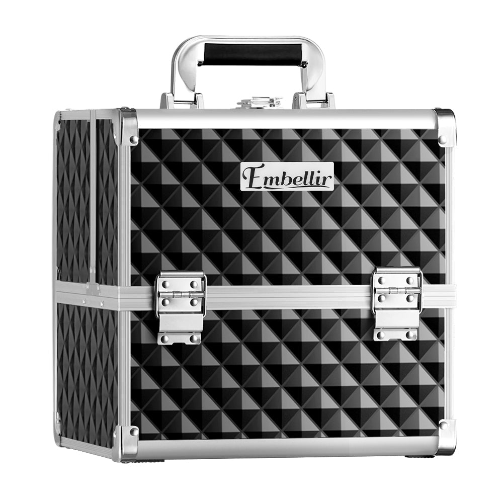 Embellir Makeup Case Beauty Organiser Bag Travel Large Cosmetic Storage Portable - Glam Warehouse