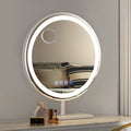 Embellir Makeup Mirror 40x40cm Hollywood Vanity with LED Light Tabletop Round - Glam Warehouse