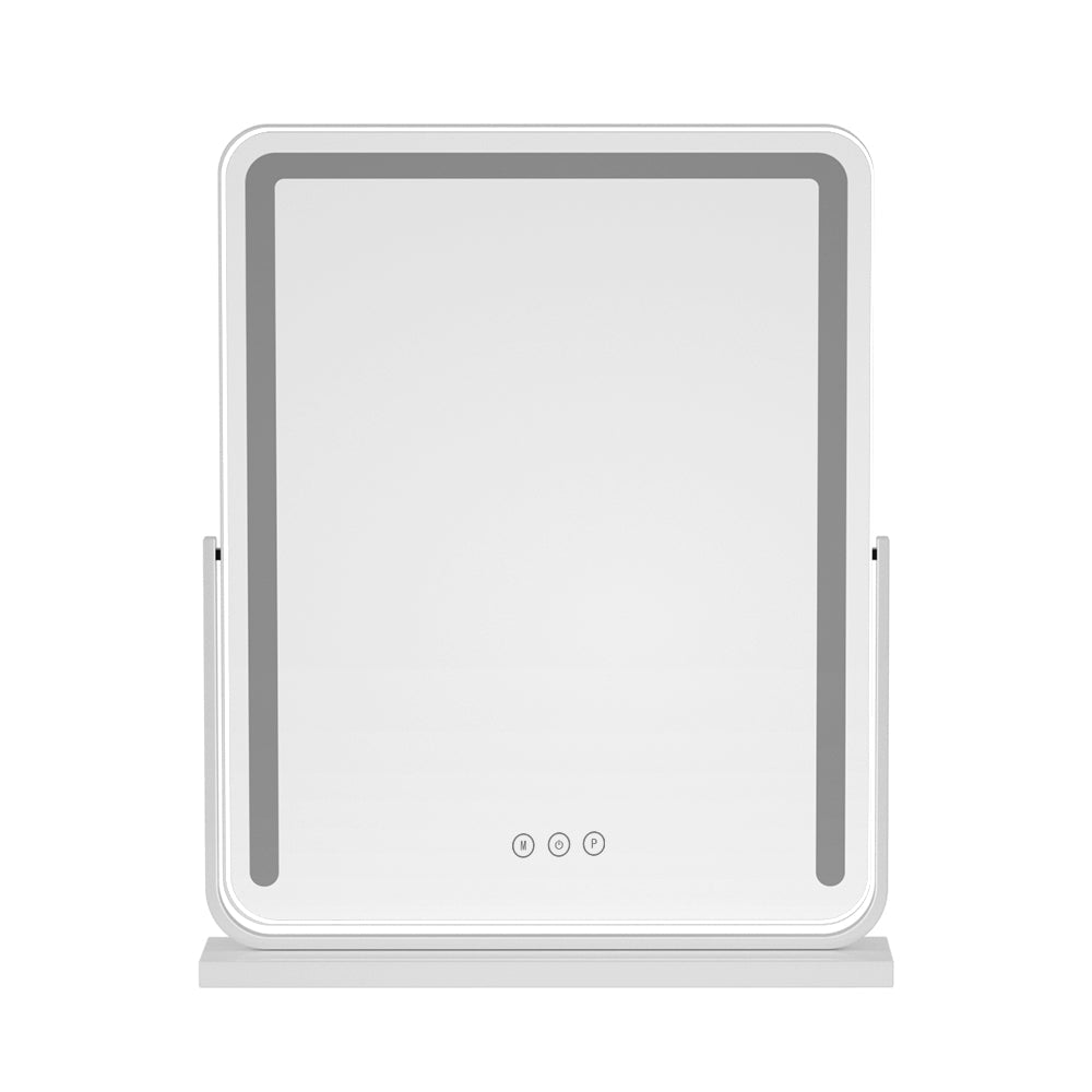 Embellir Makeup Mirror 40x50cm Hollywood Vanity with LED Light Strip Rotation - Glam Warehouse
