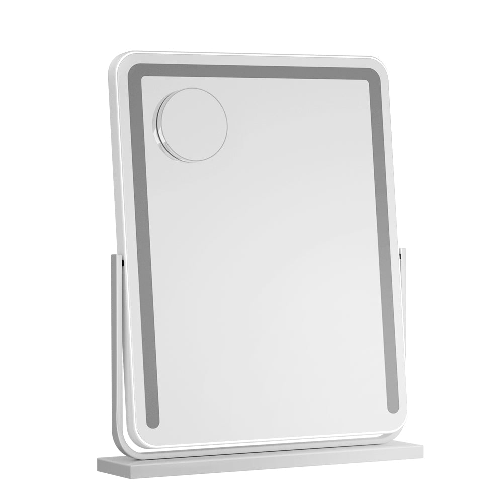 Embellir Makeup Mirror 40x50cm Hollywood Vanity with LED Light Strip Rotation - Glam Warehouse