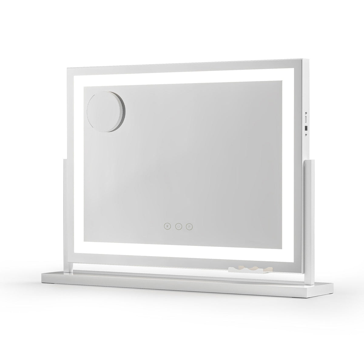 Embellir Makeup Mirror 58x46cm 360～ Rotatable Vanity Mirror with Lights Bright Light Strip Adjustable - Glam Warehouse