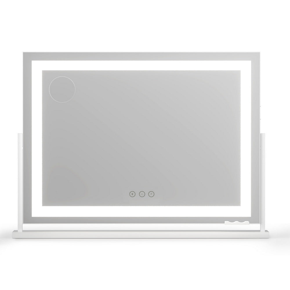 Embellir Makeup Mirror 80x58cm 360～ Rotatable Vanity Mirror with Lights Bright Light Strip Adjustable - Glam Warehouse