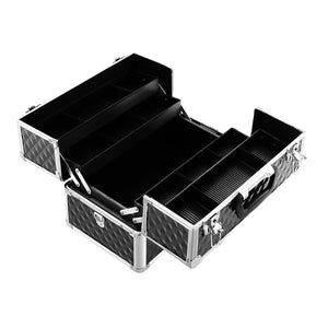 Embellir Portable Cosmetic Beauty Makeup Case - Diamond Black - Glam Warehouse