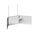 Embellir Trifold Mirror Makeup Portable with Height Adjustable 3 Way Telescoping Hook Hair Cutting Styling - Glam Warehouse