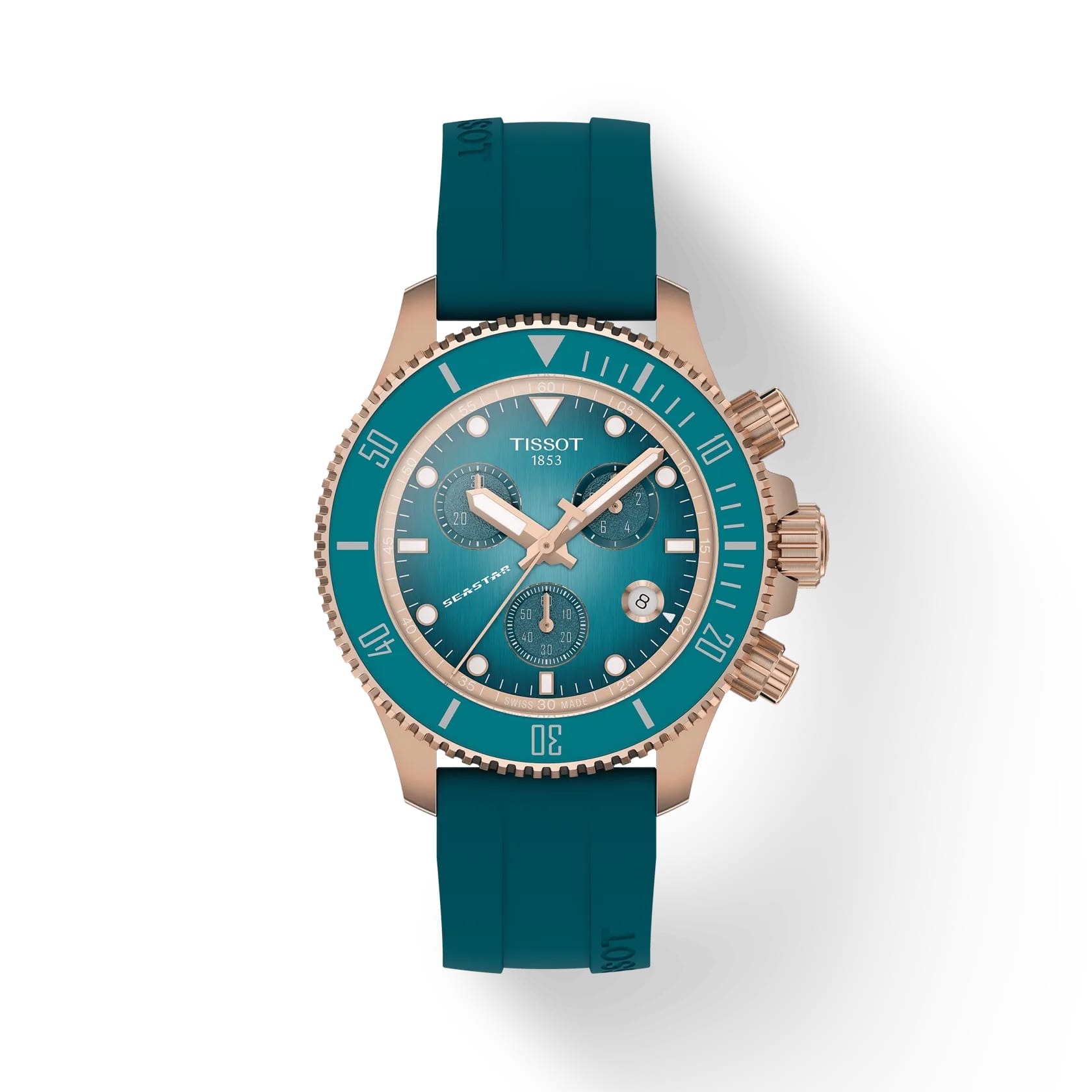 Tissot Seastar 1000 Quartz Chronograph 38mm Blue Rubber T120.217.37.041.00