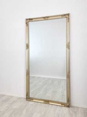 French Provincial Ornate Mirror - ANTIQUE CHAMPAGNE - X Large 100cm x 190cm - Glam Warehouse