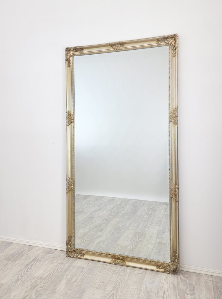 French Provincial Ornate Mirror - ANTIQUE CHAMPAGNE - X Large 100cm x 190cm - Glam Warehouse