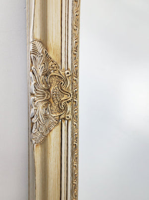 French Provincial Ornate Mirror - ANTIQUE CHAMPAGNE - X Large 100cm x 190cm - Glam Warehouse