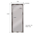 French Provincial Ornate Mirror - Antique Silver - Medium 70cm x 170cm - Glam Warehouse