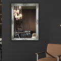 French Provincial Ornate Mirror - Antique Silver - Small 80cm x 110cm - Glam Warehouse