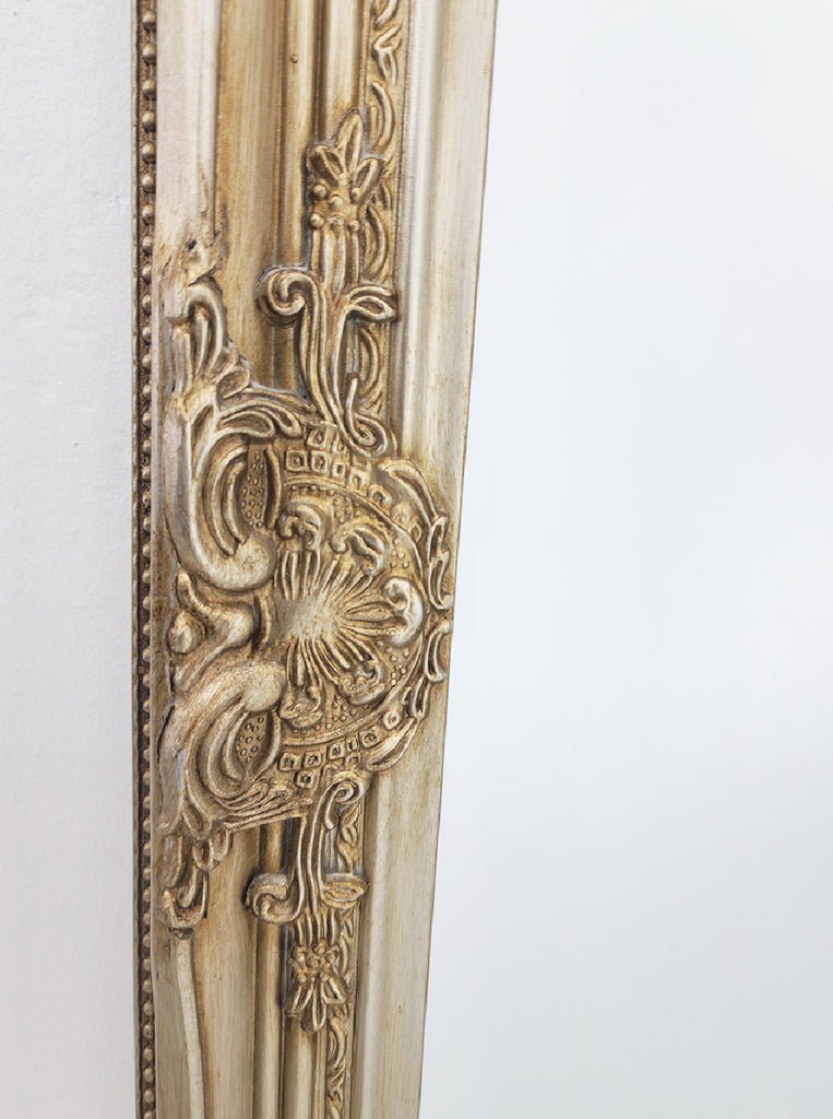 French Provincial Ornate Mirror - Champagne - Medium 70cm x 170cm - Glam Warehouse