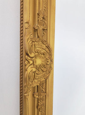 French Provincial Ornate Mirror - Country Gold - Medium 70cm x 170cm - Glam Warehouse