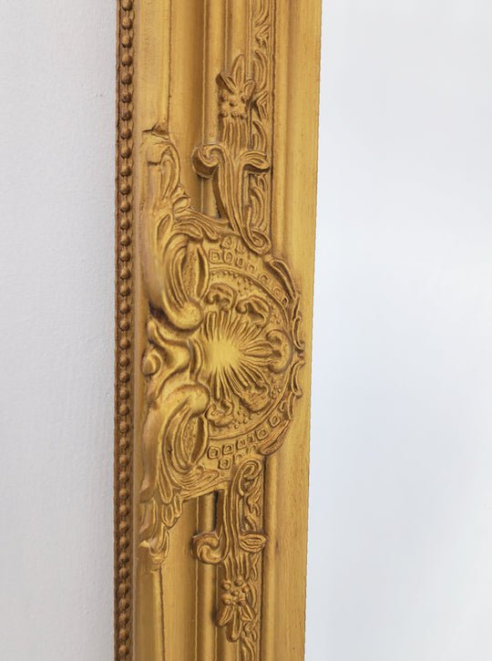 French Provincial Ornate Mirror - Country Gold - Medium 70cm x 170cm - Glam Warehouse