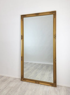 French Provincial Ornate Mirror - COUNTRY GOLD - X Large 100cm x 190cm - Glam Warehouse