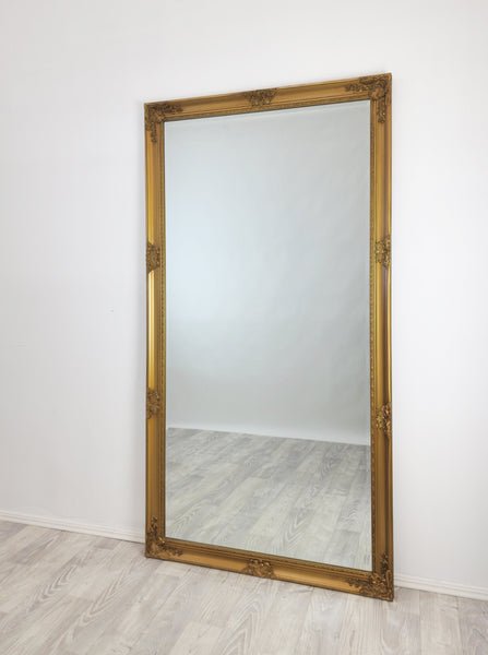 French Provincial Ornate Mirror - COUNTRY GOLD - X Large 100cm x 190cm - Glam Warehouse