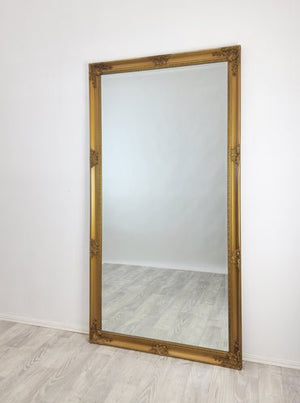 French Provincial Ornate Mirror - COUNTRY GOLD - X Large 100cm x 190cm - Glam Warehouse