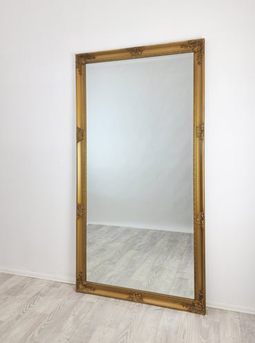 French Provincial Ornate Mirror - COUNTRY GOLD - X Large 100cm x 190cm - Glam Warehouse