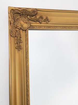 French Provincial Ornate Mirror - COUNTRY GOLD - X Large 100cm x 190cm - Glam Warehouse