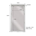 French Provincial Ornate Mirror - WHITE - X Large 100cm x 190cm - Glam Warehouse
