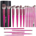 Hot red Professional Makeup Brush Set (18-Piece): Cruelty-Free, Versatile for Foundation, Blush & Eyeshadow, Ideal for Aussies - Glam Warehouse