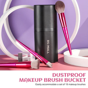 Hot red Professional Makeup Brush Set (18-Piece): Cruelty-Free, Versatile for Foundation, Blush & Eyeshadow, Ideal for Aussies - Glam Warehouse