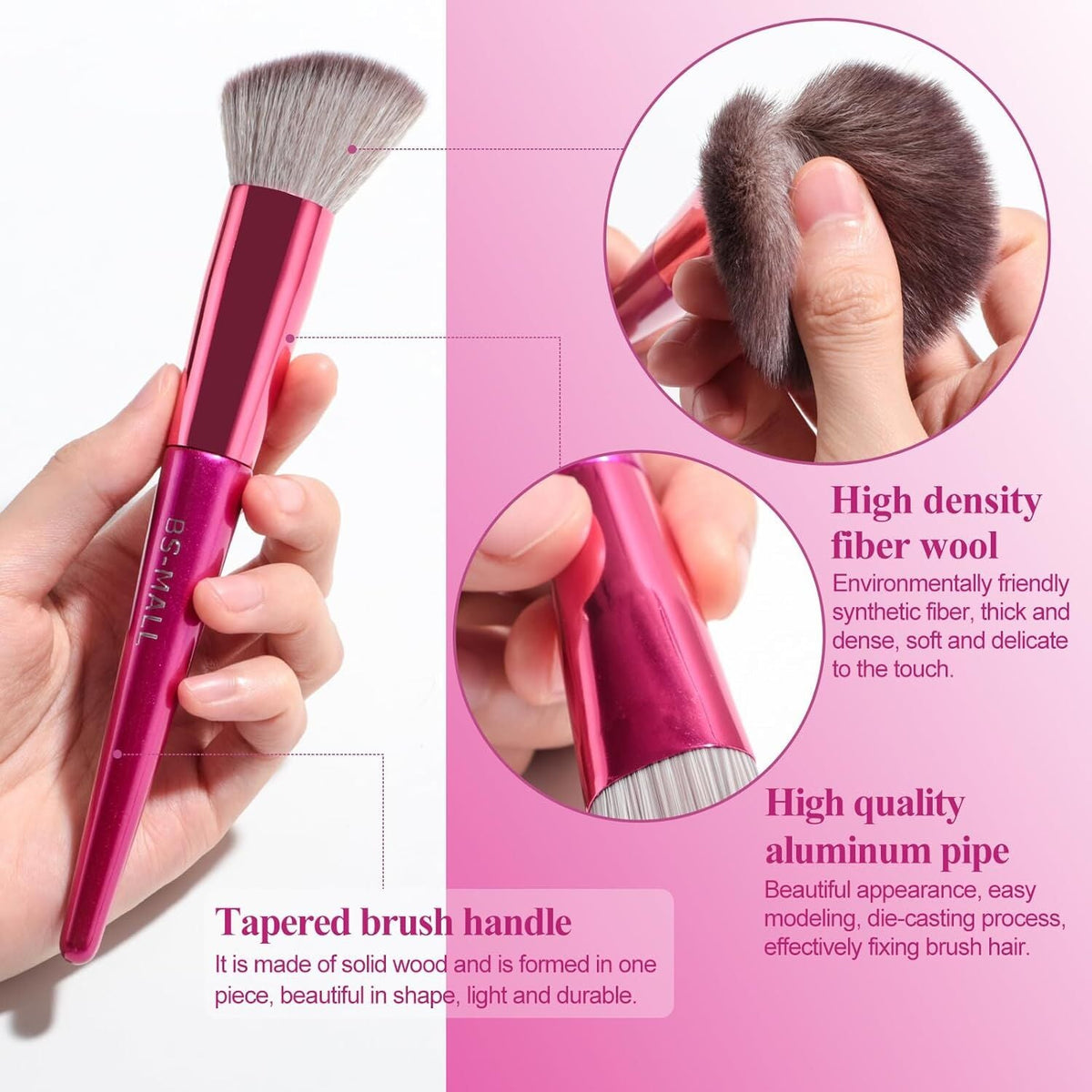 Hot red Professional Makeup Brush Set (18-Piece): Cruelty-Free, Versatile for Foundation, Blush & Eyeshadow, Ideal for Aussies - Glam Warehouse