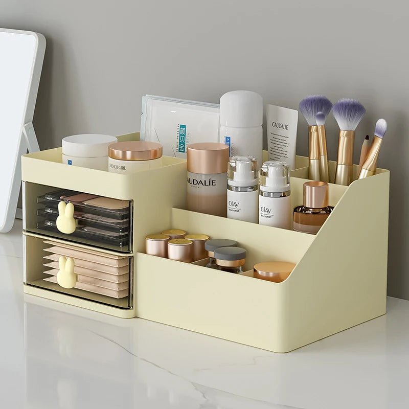 Large Capacity Cosmetic Storage Box Makeup Drawer Organizer - Glam Warehouse