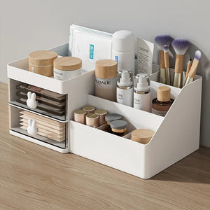 Large Capacity Cosmetic Storage Box Makeup Drawer Organizer - Glam Warehouse