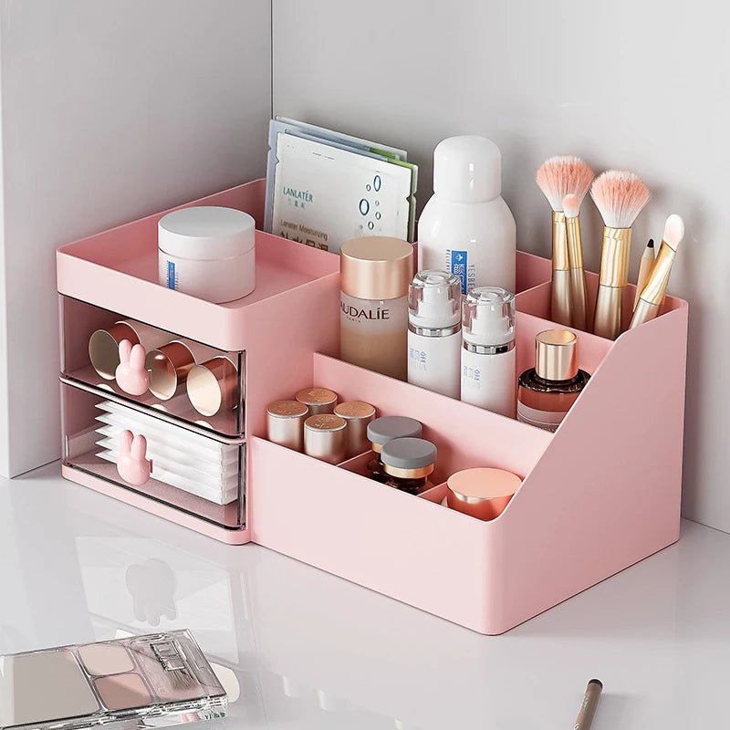 Large Capacity Cosmetic Storage Box Makeup Drawer Organizer - Glam Warehouse