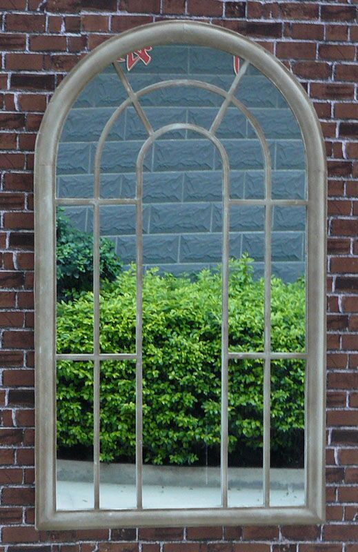 Large Garden Arched Window Mirror - Glam Warehouse