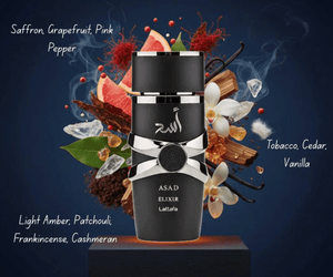Lattafa - Asad Elixir – 100ml Bold. Refined. Unforgettable. - Glam Warehouse