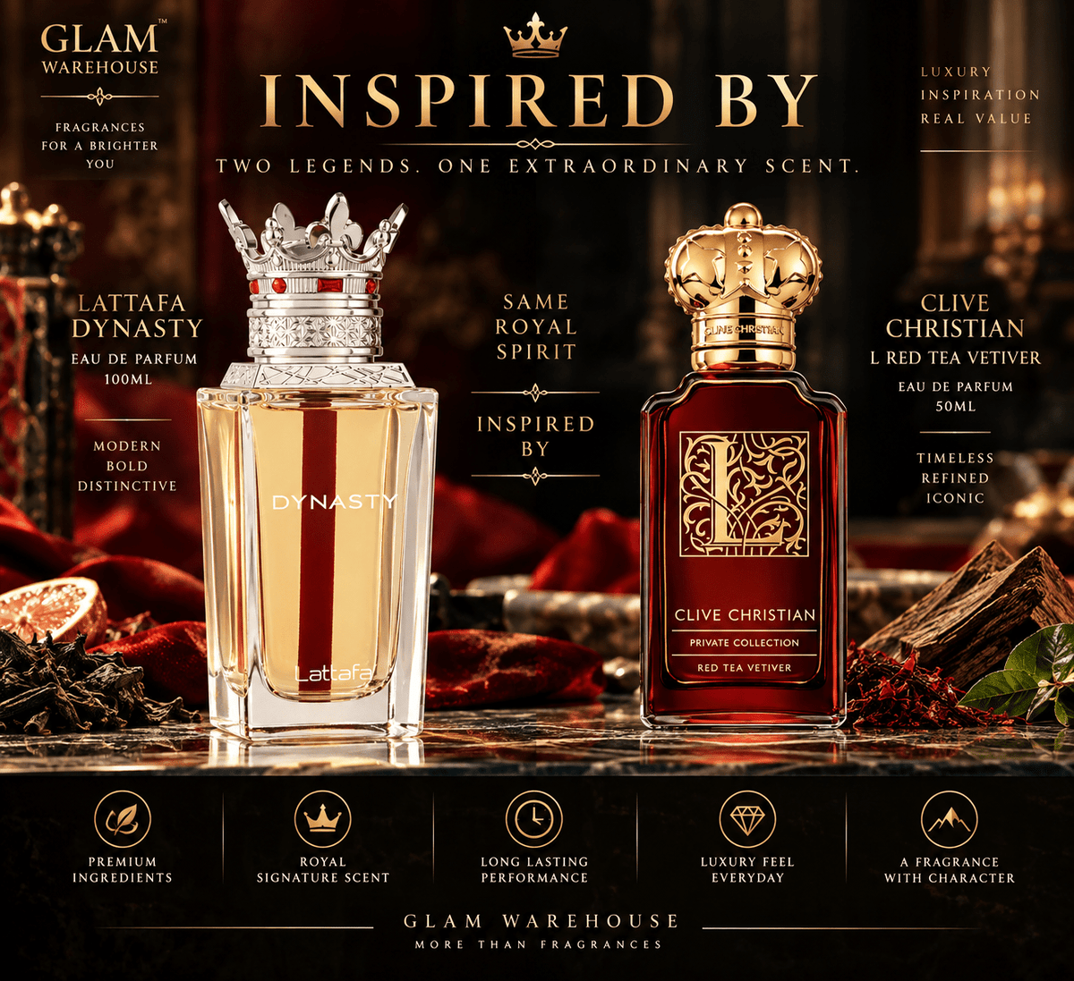 Lattafa Dynasty EDP 100ml - Glam Warehouse