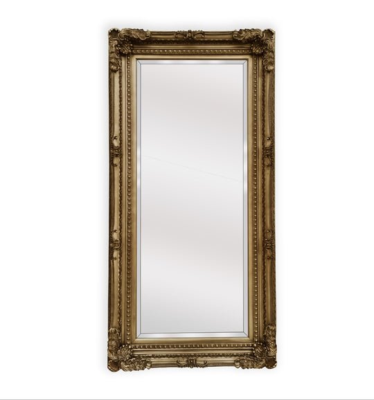 LUX French Provincial Ornate Mirror - Antique Champagne - Glam Warehouse