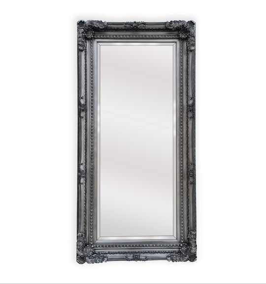 LUX French Provincial Ornate Mirror - Antique Silver - Glam Warehouse