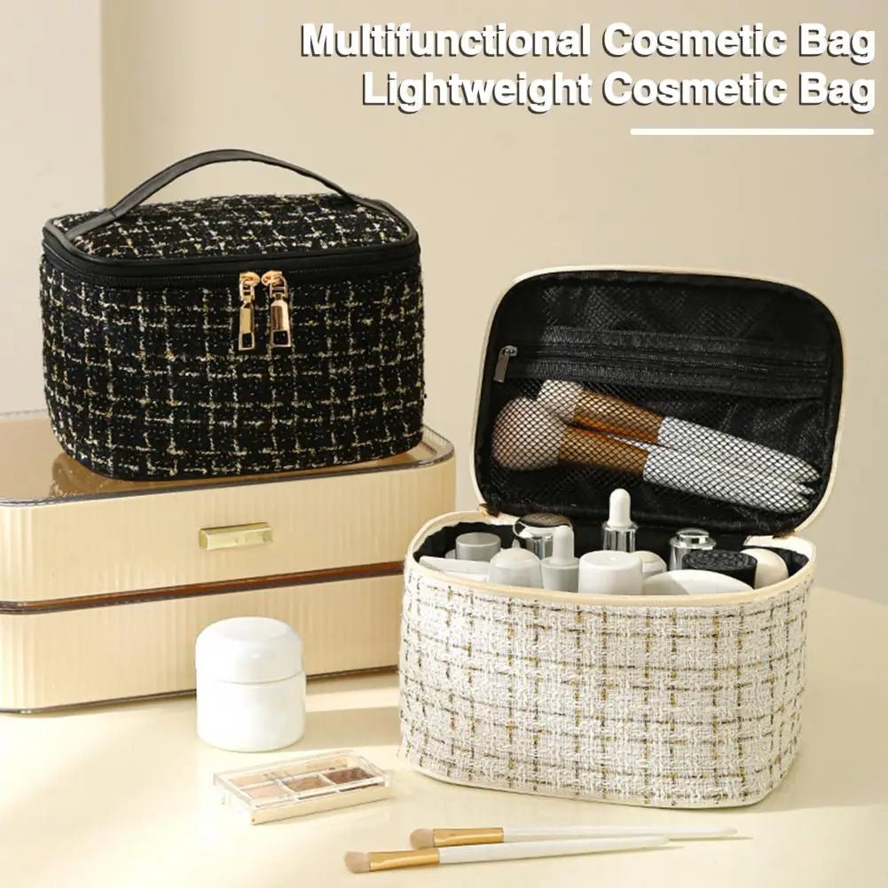 Luxury Makeup Bag for Women - Ins Style Cosmetic Travel Bag - Glam Warehouse