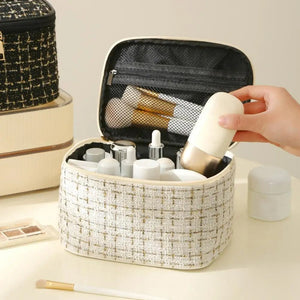 Luxury Makeup Bag for Women - Ins Style Cosmetic Travel Bag - Glam Warehouse