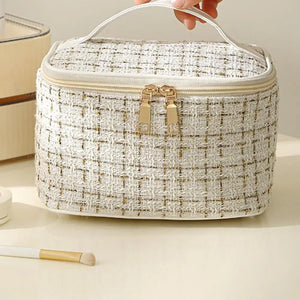 Luxury Makeup Bag for Women - Ins Style Cosmetic Travel Bag - Glam Warehouse