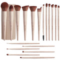Matte Beige Makeup Brush Set (18-Piece): Professional, Cruelty-Free for Foundation, Blush & Eyeshadow, Ideal for Aussies - Glam Warehouse