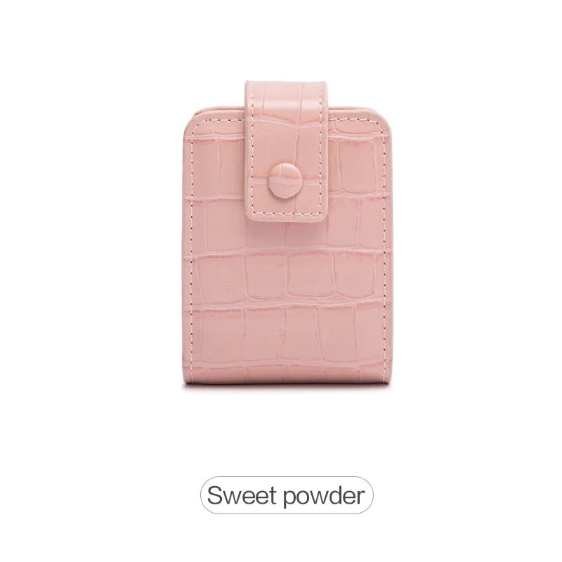 Mini Portable Lipstick Bag With Mirror - Glam Warehouse